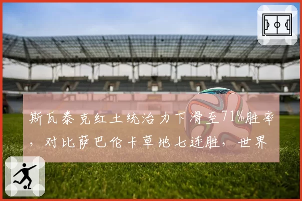 斯瓦泰克红土统治力下滑至71%胜率,对比萨巴伦卡草地七连胜,世界第一宝座年底易主?